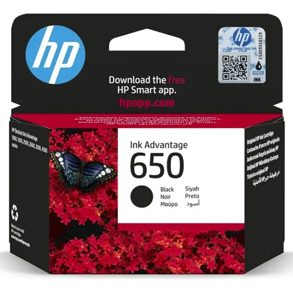 Tinteiro HP 650 Preto CZ101AE 2515/3515 360 Pag.