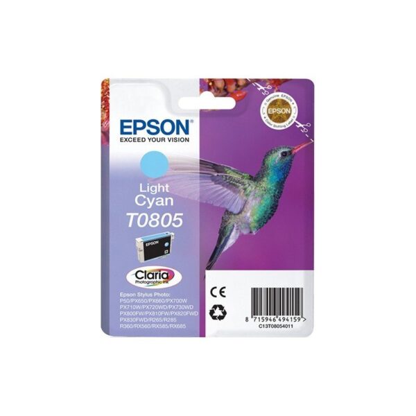 epson hummingbird singlepack light cyan t0805 claria photographic ink