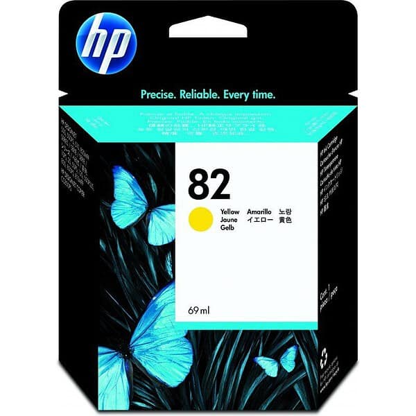 hp 82 original yellow