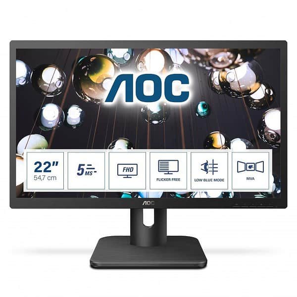 monitor 215 aoc fhd 60hz 5ms hdmi display port