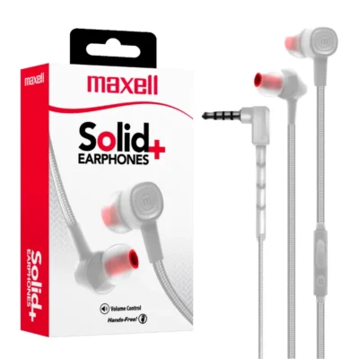 Auriculares Maxell SIN-8 Solid c/ Micro 3.5mm Fuji White