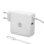 Carregador Manhattan USB-C 60W, USB-A 5V 2.4A Branco - 180245