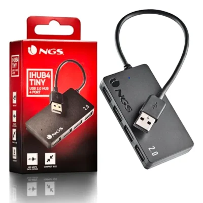 Hub USB A NGS IHUB4 Tiny 4xUSB A 2.0 Preto