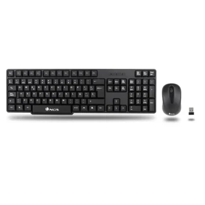 Kit Teclado e Rato Sem Fio NGS Euphoria Kit PT-PT Preto