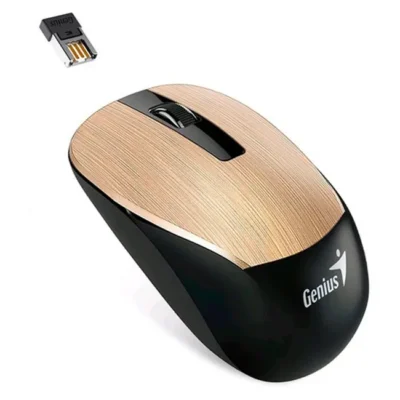 Rato Sem Fio Óptico Genius ECO-8015 1600DPI Dourado