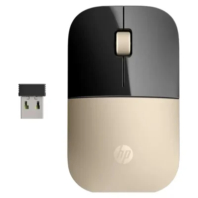 Rato Sem Fio HP Z3700 USB-A Wifi 2.4Ghz 1200DPI Dourado