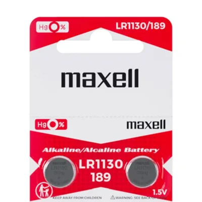 Pilhas LR1130 Maxell (Relógios/Calculadoras) 2un