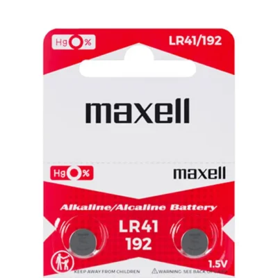 Pilhas LR41 Maxell (Relógios/Calculadoras) 2un