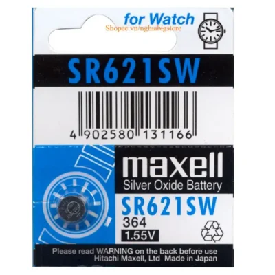 Pilhas SR621SW Maxell Silver Oxide (p/ Relógios) 1un