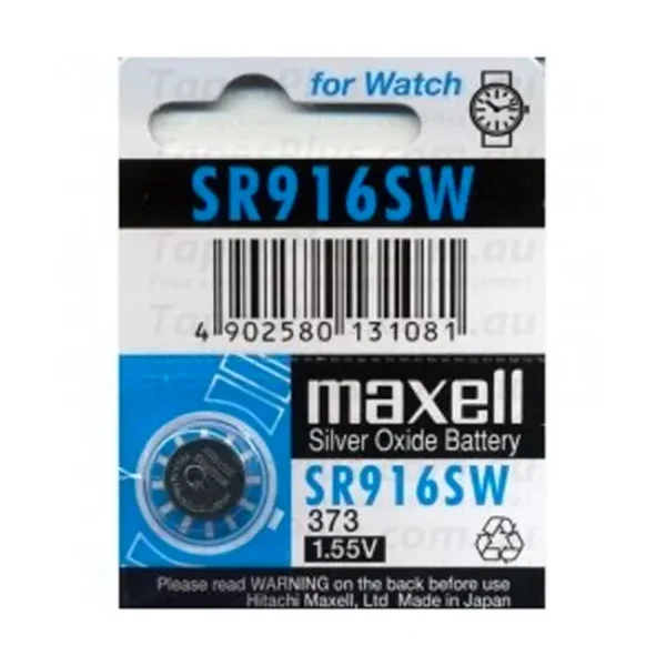 Pilhas SR916SW Maxell Silver Oxide (p/ Relógios) 1un - 4902580133313