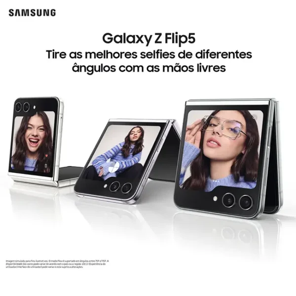 Smartphone Samsung Galaxy Z Flip 5 6.7" 8GB/256GB Dual SIM Graphite - SM-F731BZAAA