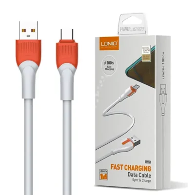 Cabo USB-A Para USB-C Ldnio 2.1A Carregamento Rápido 1M