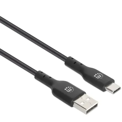 Cabo USB-C Para USB-A 2.0 3.0A Manhattan 2M