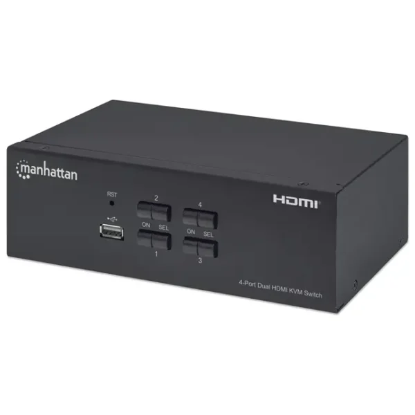 KVM Switch HDMI Dual Monitor 4 Portas Intellinet - 153539