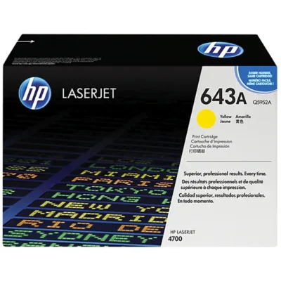 Toner HP 643A Amarelo Q5952A 10.000 Pag.