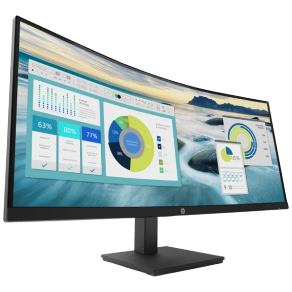 Monitor HP P34HC G4 34 Curvo WQHD 1xHDMI 1xUSB-C 1xDport 4xUSB-A 21Y56AS