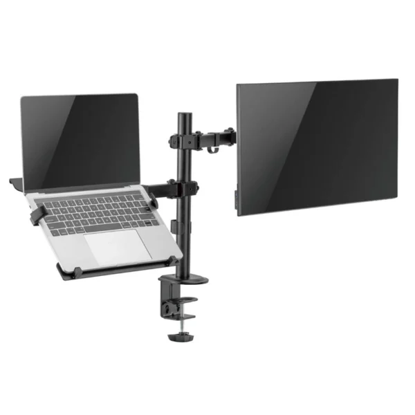 Suporte de Monitor + Portátil Ewent EW1519 Desk Mounting 13" - 32" Articulado Preto