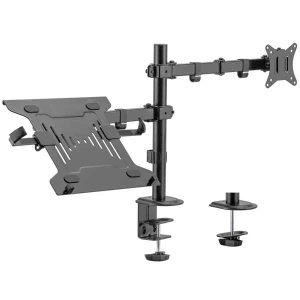 Suporte de Monitor + Portátil Ewent EW1519 Desk Mounting 13" - 32" Articulado Preto