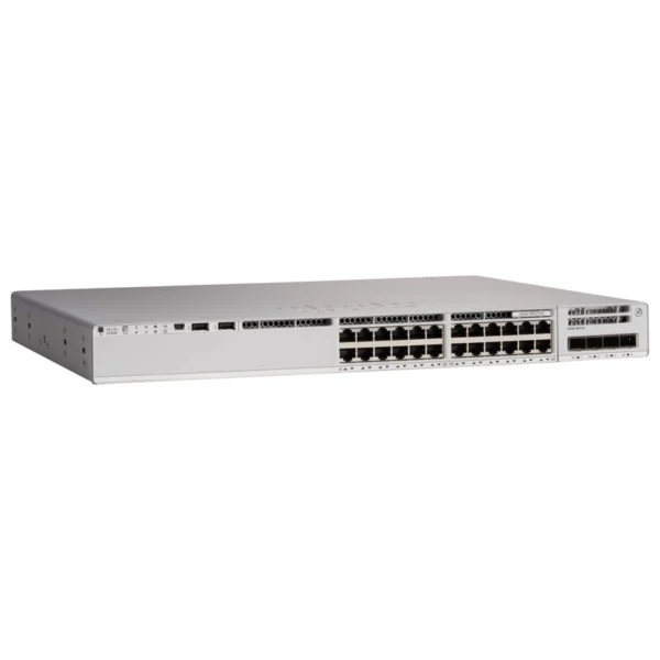 Switch Cisco 9200L 24 Portas PoE+ 740W 4x1G SFP+ Layer 3 9200L-24P-4G-E