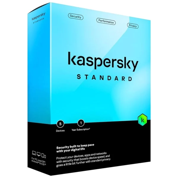Antivírus Kaspersky Standard - 3 Dispositivos | 1 Ano KL104195CFSPAPDVDNCD Antivírus Kaspersky Standard - 5 Dispositivos | 1 Ano KL104195EFSPAPDVDNCD