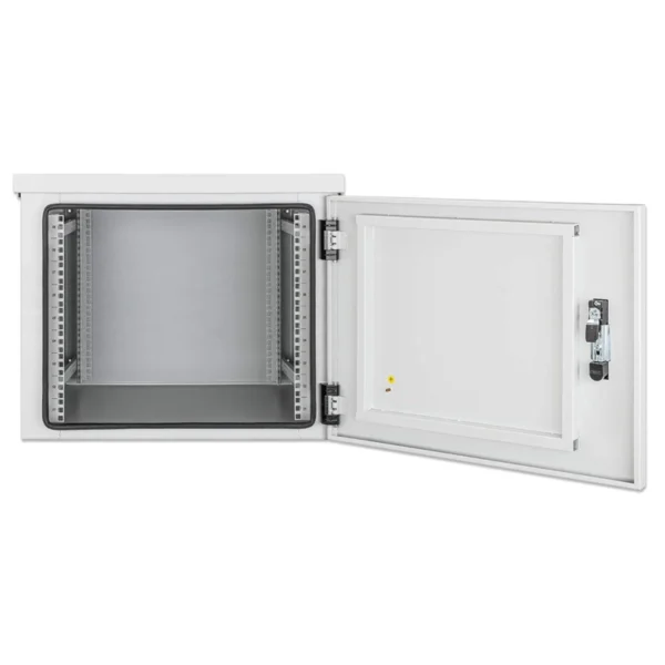 Bastidor de Rede Industrial Intellinet 12U 600mm 2x Ventiladores IP55 Cinza 716109