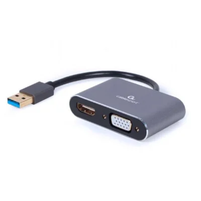 Adaptador USB-A 3.0 Para HDMI VGA Dual Display