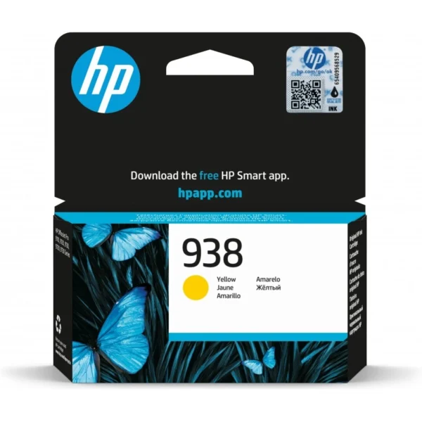 Tinteiro HP 938 Amarelo 4S6X7PE 800 Pag.