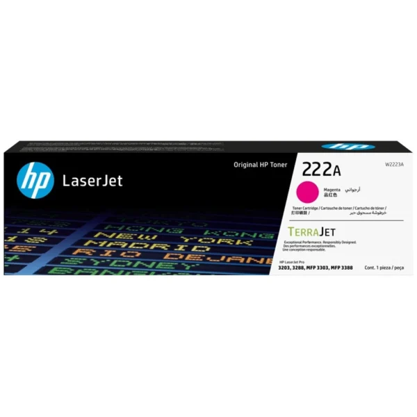 Toner HP 222A Magenta W2223A 1.200 Pag.