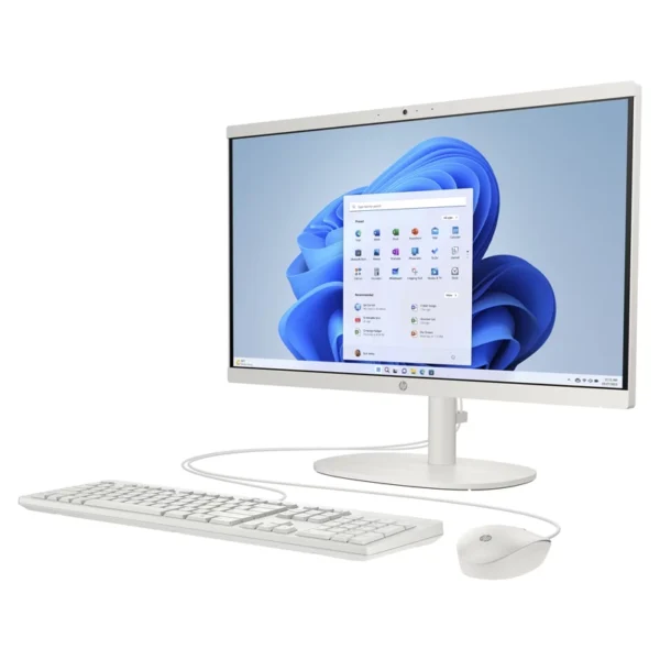 Computador AIO HP 21.5″ FHD Intel N100 8GB 256GB SSD W11H Branco A4SG6EA