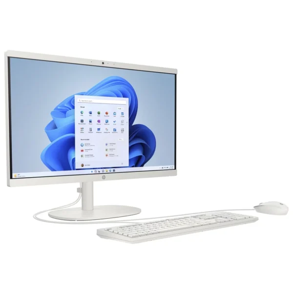 Computador AIO HP 21.5″ FHD Intel N100 8GB 256GB SSD W11H Branco A4SG6EA