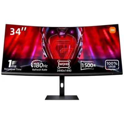 Monitor Xiaomi G34WQi 34″ LED UltraWide QHD 180Hz FreeSync Curvo