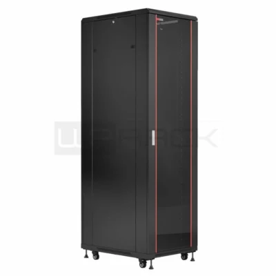 Bastidor de Rede WP Rack 32U 19″ 600x800mm Porta de Vidro Preto