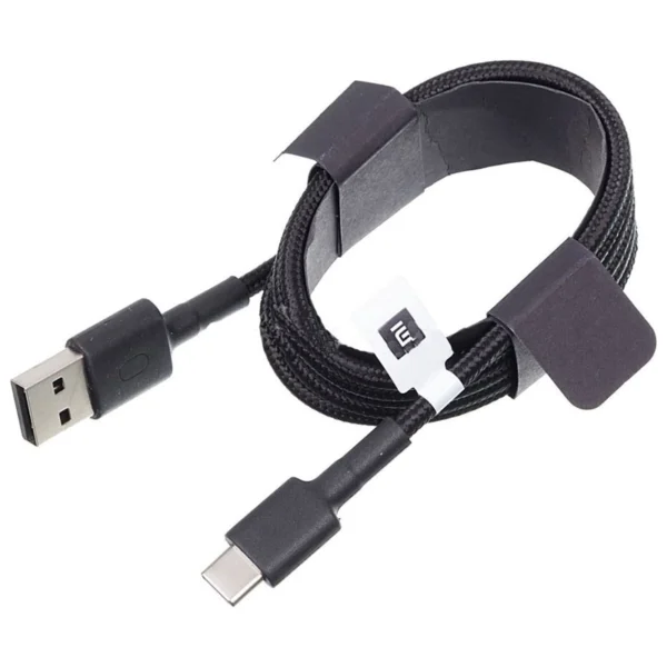 Cabo USB-A Para USB-C Xiaomi Mi SJV4109GL Braided 1m Preto