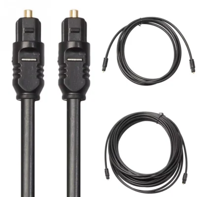 Cabo de Áudio Óptico Macho/Macho SPDIF TOSLINK 3M