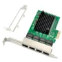 Placa de Rede 4 Portas Gigabit PCI-E X1 c/ Perfil Alto e Baixo