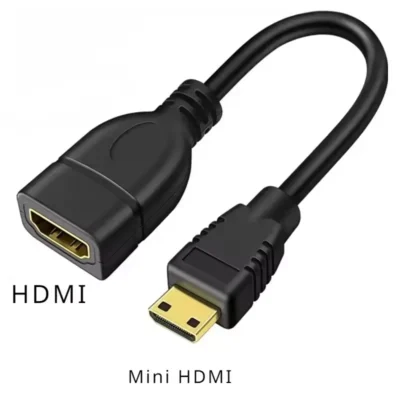 Cabo Adaptador Mini HDMI Macho para HDMI Fêmea 4K@60Hz