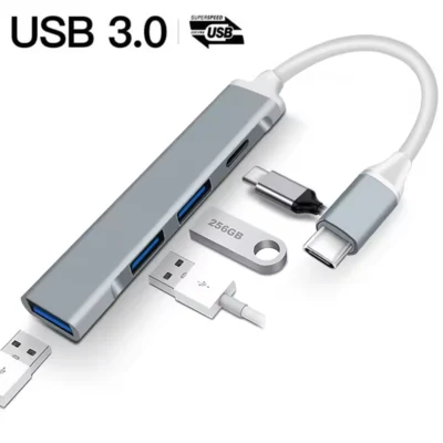 Hub USB-C 4xUSB-A 3.0 5Gbps